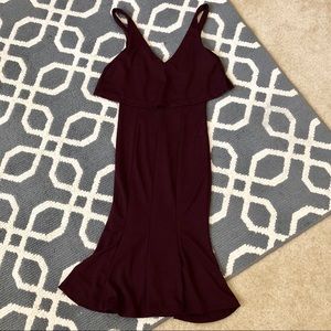 H&M maroon dress